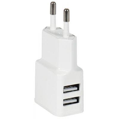 ALIMENTATORE 2 USB 5V 2.4A BIANCO