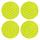 KIT 4 YELLOW ROUND STICHERS D.30mm