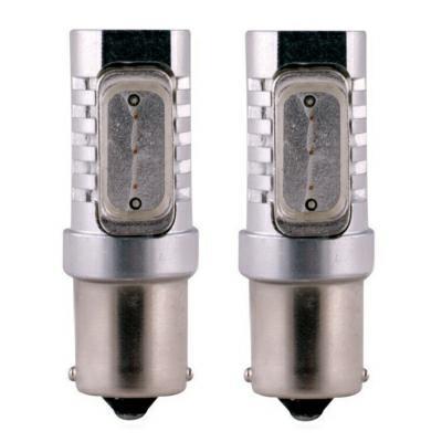 SET 2PZ. LAMPADE LED AMBRA 12V BA15S HIGH-POWER 1 LUCE