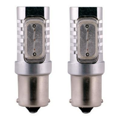 SET 2PZ. LAMPADE LED ROSSO 12V BA15S HIGH-POWER 1 LUCE
