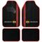 MOMO TAPPETI AUTO SPORT NERO ROSSO 4 PZ