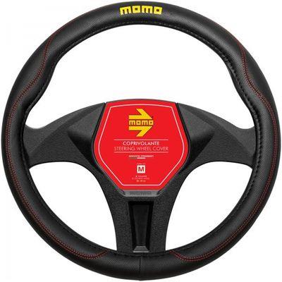 MOMO COPRIVOLANTE 38-39CM COMFORT NERO ROSSO MIS.M