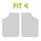 TAPPETI GOMMA ANT.RUBBERFIT-4 NERO