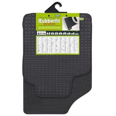 TAPPETI GOMMA ANT.RUBBERFIT-6 NERO