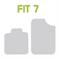 TAPPETI GOMMA ANT.RUBBERFIT-7 NERO