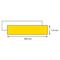 TARGA ALLUMINIO BIFACCIALE BIANCA/GIALLA 48X11,5 CM
