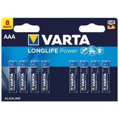 PILE VARTA AAA LONGLIFE POWER X 8 (MEGAPACK)