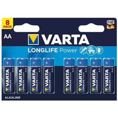PILE VARTA AA LONGLIFE POWER X 8 (MEGAPACK)