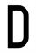 BUSTA 10 LETTERE ADESIVE -D- 4X8 CM X TARGA