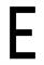 BUSTA 10 LETTERE ADESIVE -E- 4X8 CM X TARGA