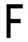 BUSTA 10 LETTERE ADESIVE -F- 4X8 CM X TARGA