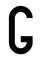 BUSTA 10 LETTERE ADESIVE -G- 4X8 CM X TARGA