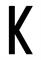 BUSTA 10 LETTERE ADESIVE -K- 4X8 CM X TARGA