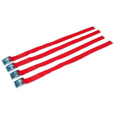 SET 4 CINGHIETTI EUROMAT NYLON+METALLO