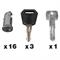 THULE 16 CHIAVI NEW ONE KEY SYSTEM 4516