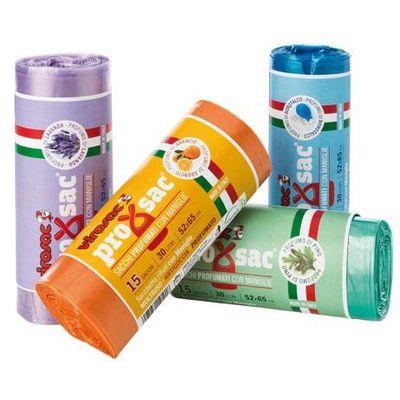 CT 24 ROTOLI 15 SACCHI 30L 52X65 ASSORTITI 4 COLORI 4 PROFUM