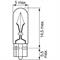 BOSCH LAMPADINA TUTTO VETRO W2,3W 12V 2,3W