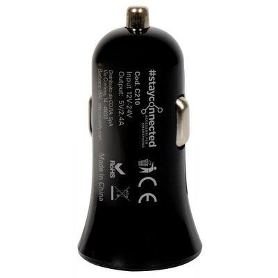 CAR CHARGER 1 USB 5V 2.4A NERO