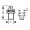 RING LAMPADA ZOCC. MARRONE 24V 1,2W