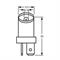 RING LAMPADA ZOCC. BIANCO 24V 1,5W