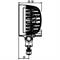 #RING FARO DA LAVORO 8 LED OVALE 12/24V