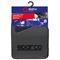#SPARCO SET 4PZ TAPPETI MOQUETTE GRIGI LOGO NERO