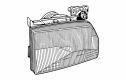 PROIETTORE FORD ESCORT MK 4 DX