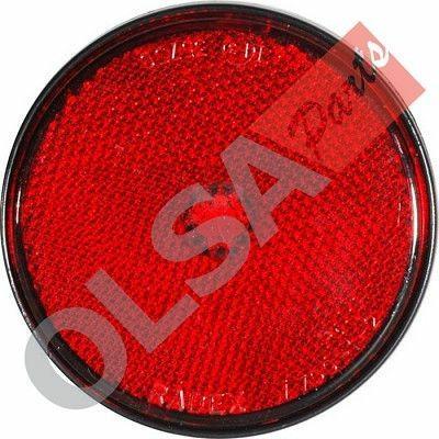 CATADIOTTRO D.80 MM.ROSSO C/VITE