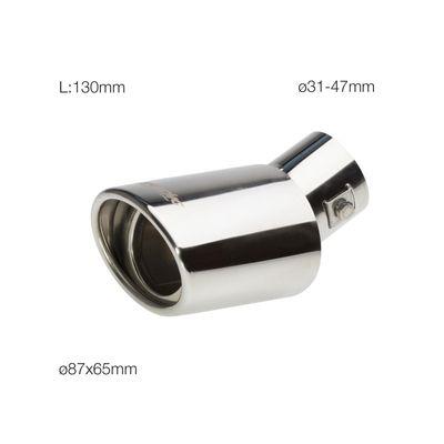 TERMINALE INOX OVALE INCLINATO 54.5X39X30 E 6-U 10.2 cm