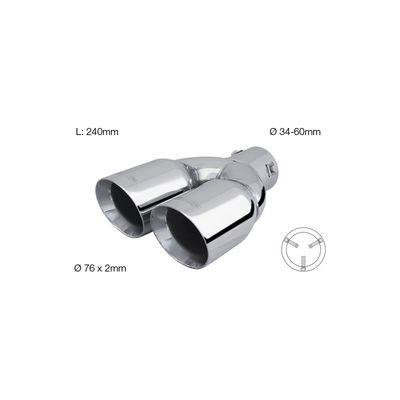 TERMINALE INOX DOPPIO INCLINATO