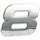 EMBLEMA CROMATO NUMERO 8