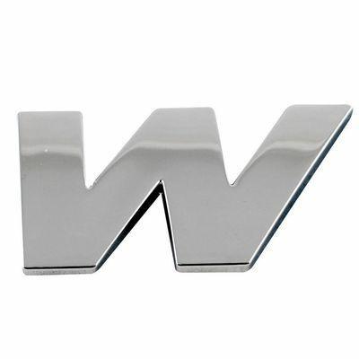 EMBLEMA CROMATO LETTERA W