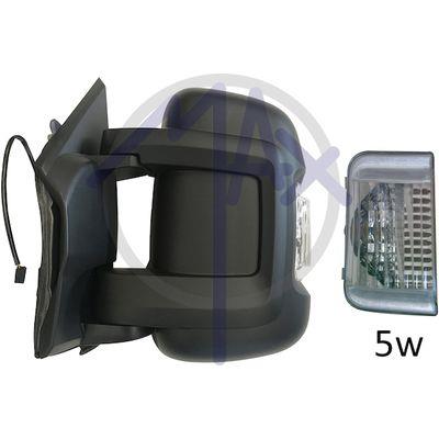 SP.SX MAN. NERO CURVO FR.BIANCA 5W BR.CORTO DOPP.VETRO