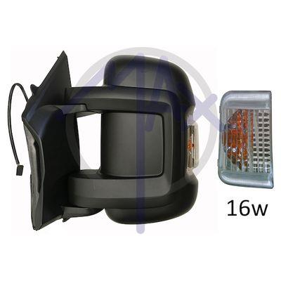 SP. SX MAN. NERO CURVO FR.ARANC.16W BR.CORTO DOPP.VETRO