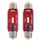 2 LAMPADE LED SMD SILURO C5W 12-24V 41MM 1SMD CANBUS