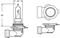 KIT 2 LAMPADE HIR2 +150% RING XENON 12V 3700K
