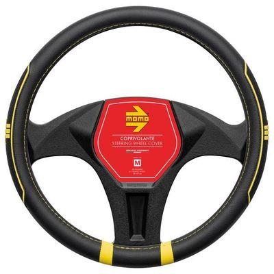 MOMO COPRIVOLANTE FAST NERO-GIALLO M