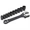 SET DI CHIAVE A RULLINO E BUSSOLE BLACK 11 PZ