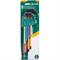 SET DI CHIAVI A BRUGOLA BALL-END NERE COLORATE 9PZ
