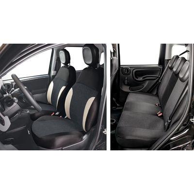 COMPLETO FODERE X F.PANDINA 5POSTI CREMA/NERO POST.INT DIGER